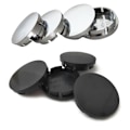 Miniatyrbilde 2 av 5: stk/sett Svart/Sølv 56mm Bilhjul Senterkopp for Felgnav ABS-hetter Bil Univer