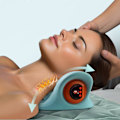 Miniatyrbillede 3 af 4: 2024 Ny Hugterra Nakkemassage Relaxer, Bærbar Shiatsu Massagepude-XM1-