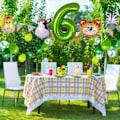 Miniatyrbild 3 av 3: 6-årsdag Dekoration Set, 6 År Barn Födelsedagsdekor-XM2-