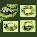 Pikkukuva 8 / 8: Suuri Autorata Lapsille - Dinosaurukset green 1390