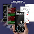 Miniatyrbilde 4 av 7: V019 OBD 2 for Diagnostikk Bluetooth Feilkode Dekoder Feilkodeleser for Bil Black Svart
