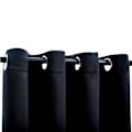Miniatyrbillede 4 af 5: vidaXL Mørklægningsgardiner med metalringe 2 stk. sort 140x225 cm Black Svart