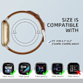 Miniatyrbild 2 av 5: Läderarmband Kompatibelt med Fitbit Versa 3/Fitbit Sense 2/Sense, Äkta Läder Elegant Ersättningsband, Brun