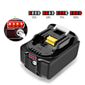 Miniatyrbillede 4 af 6: Makita batteri 6000mAh reel kapacitet Li-ion 18V 6,0Ah til Makita BL1860 BL1850 BL1845 BL1840 BL1830-XM3- Svart