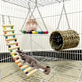Miniatyrbillede 1 af 4: Fuglebur Legetøjssæt - 3 Pak Papegøjebur Legetøj Egern Hamster-XM2-