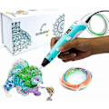 Miniatyrbilde 1 av 5: 3D-penn - Inkluderer en 3D-penn, 3 startfarger av PLA-filament, en sjablongbok + en guide-XF5-