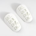 Pikkukuva 7 / 10: 1 Pari Mini Säärisuojat Jalkapallosuojat SWHITE VALKOINEN S White SWhite