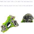 Miniatyrbilde 3 av 5: akvarium trestubbe dekorasjon, hul trestubbe i resin