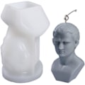 Miniatyrbild 1 av 4: Silikon Ljusform, 3D Byst Staty Form, Kropps Torso Ljus