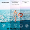 Miniatyrbillede 5 af 5: Polariserede Clip-On Solbriller Rammeløse Flip-Up Linser
