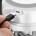 Miniatyrbild 4 av 10: Elektrisk mini grönsakshackare - vit white 250 ml