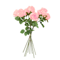 Miniatyrbild 1 av 2: Konstgjord rosblommabukett om 8 st pink 8pcs
