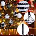 Miniatyrbilde 5 av 5: 12 stk julekuler juleanheng julepynt flerfarget ball hjemmefest pynt sett jul 2023 nyttår