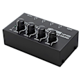 Miniatyrbillede 1 af 5: 4-kanals Hovedtelefon Audio Stereo Forstærker Ultra-Kompakt Forstærker AMP med Strømadapter (EU-stik)