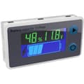 Multifunktionsvoltmeter 10-100V LCD-batterikapacitetsmätare, temperaturdisplay (12V)