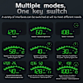 Miniatyrbilde 5 av 5: G10 Auto Hud Display Bilprosjektor Alarm Opp Display Speedometer Vindusskjerm Elektronisk Tilbehør