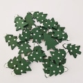 Miniatyrbilde 3 av 5: Juletrærtrykte hansker/fargede elgflis juledekorasjon Håndlaget DIY-dekorasjonslapp 100 stk