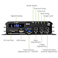 Miniatyrbillede 3 af 5: 90W S-188 Bluetooth Stereo HiFi Forstærker 2.1 CH Audio Effektforstærker Bas Diskant Kontrol Musik Pl