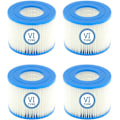 Miniatyrbilde 1 av 5: VI Pool-erstatningsfilterpatroner til Bestway Flowclear til Bestway VI Pool-filtre, (4-pakning)