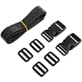 Miniatyrbillede 2 af 2: 2 stk. Golf Trolley Taske Stropper Webbing Fastgørelsesbælte Udskiftning & Hurtigudløsningsspænde - Justerbar & Holdbar