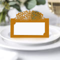 Miniatyrbild 2 av 4: Guld bords placeringskort 50 st namn platser kort för bord födelsedag bröllop fest present