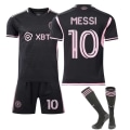 Miniatyrbild 1 av 4: 23-24 Paris Miami Real Madrid Manchester City tröja hem och borta vuxen barn fotboll uniform dräkt black 10 28