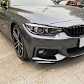 Miniatyrbilde 5 av 5: For 4-Series F32 F33 F36 2014-2020 Frontfanger Lip Angle Diffuser Splitter Spoiler Beskytter Svart