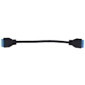 Pikkukuva 3 / 5: Usb 3.0 19-nastainen Yksi-kahteen Hub Piirulla Ja Modulaarisella Kaapelisuunnittelulla Usb 19-nastainen Hub Emolevy 19-nastainen Ext