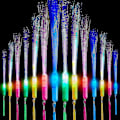 Miniatyrbilde 1 av 4: 12 stk Glødestikker LED Lyspinner Fiberoptiske Glødestikker, 3 Moduser Fargeblinkende, For Jul, Fest, Konsert Rave