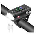 Miniatyrbilde 1 av 5: Sykkellys, USB-oppladbar sykkelhovedlykt 2000 Lumen Super Lys Sykkelforlykt