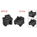 Pikkukuva 2 / 5: Uxcell 10 kpl SFP Silikonisuojat Suojatulppa Musta 14mmx12mmx17mm Pölysuoja Silikoninen Pölytiiviste