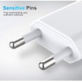 Miniatyrbilde 5 av 5: Apple Android mobiltelefon laderhode 5v1a enkeltport flat usb lader - hvit, 2stk