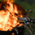 Miniatyrbillede 2 af 5: Camping Gasbrænder med Træhåndtag - Høj Effekt, Bærbar, Til Udendørs, Kulgrill, BBQ, Flammekaster