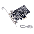 Miniatyrbillede 1 af 5: Video Capture Udvidelseskort PCIe 3x 1394A Firewire PCI Express til IEEE 1394