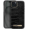 Miniatyrbillede 1 af 5: Etui til iPhone 15 Plus Luxe Ultra tynd Neo Sort Croco, Sort