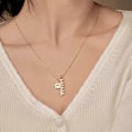 Miniatyrbild 7 av 7: S925 sterling silver ros röd fot BABY baby semestermodell 5A zirkon 18K utsökt mode mångsidig halsband
