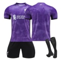 Miniatyrbilde 1 av 4: 2324 Liverpool 2. drakt bortetreningsett Jersey Sports Team Uniform Herre- og damefotballuniform Purple 3XL