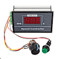 Miniatyrbilde 2 av 5: 30A DC 6v 12v 24v 48v PWM Motorhastighetsregulator LED Digital Display Justerbar Spenningsregulator med Potensiometerbryter