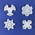 Miniatyrbillede 4 af 5: 4 stk. Angstlindrende Hånd Finger Fidget Spinner Legetøj Resin Form Silikoneform