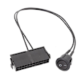 Miniatyrbilde 2 av 5: 24-pinners ATX PSU strømforsyning starttester startjumper PÅ AV-bryterkabel 18AWG 30CM