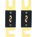 2-pack ANL-80A säkringar för billjudsystem - svart och guld