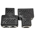 Pikkukuva 5 / 5: 1 kpl RJ45-jakaja-adapteri LAN Ethernet-kaapeli 1-2-suuntainen kaksois naarasporttiliitin