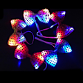 Miniatyrbillede 3 af 5: Blinkende Lysende Sløjfe Butterfly LED Mænds Festlys Paljetter Butterfly Bryllup