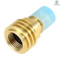 Miniatyrbillede 2 af 5: Propangas Tank Adapter Massiv Messing Regulator Ventil Sikkerhed Pol Tank Konverter