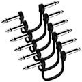 Miniatyrbillede 1 af 5: 6-pakke 15 cm Guitar Patch Kabel, Vinkelret Flad Patch Kabel til Guitarpedal
