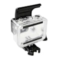 Pikkukuva 1 / 4: Gopro HERO4 / 3+ urheilukameran vedenpitävä kotelo ABS-muovinen takaluukun klipsilukko (musta)