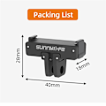 Pikkukuva 1 / 5: Sunnylife Osmo Action 4/3/2 magneettinen pikakiinnityssovitin ja taitettava pikakiinnityslevylaajennuslisävarusteet