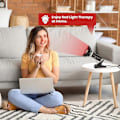 Miniatyrbild 5 av 5: Rödljusterapilampa för Kropp och Ansikte, 54W 18 LED Infraröd Rödljusterapilampa med Justerbar Sockelklämma, Rödljusterapiapparat för Hemmaanvändning mot Smärta
