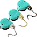 Miniatyrbilde 1 av 5: 3 stk ZE-268S6 Takviftebryter 3 Hastigheter 4 Ledninger for Takvifter og Vegglamper Trekkbryter R
