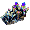 Miniatyrbild 5 av 5: Naturlig Färgglad Regnbågskristall Sten Naturlig Bergkristallkluster Geode Stenprov Heminredning